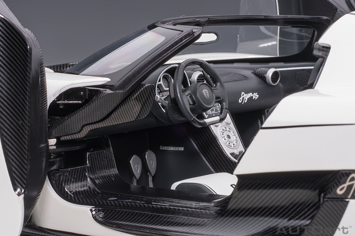1:18 | Koenigsegg Agera RS | White/Carbon Black/Black Accents | 79021